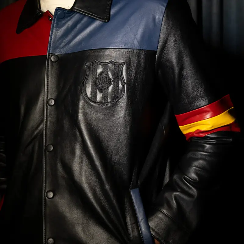 Blaugrana Pure Leather Jacket