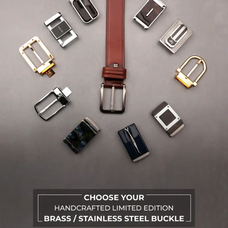 Men 100% Genuine Leather Belt (Size:34)
